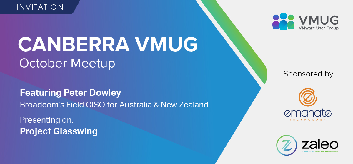 VMUG Canberra October Meet Up